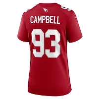 Maillot de match Nike Calais Campbell Cardinal des Arizona Cardinals pour femme