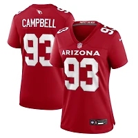 Maillot de match Nike Calais Campbell Cardinal des Arizona Cardinals pour femme