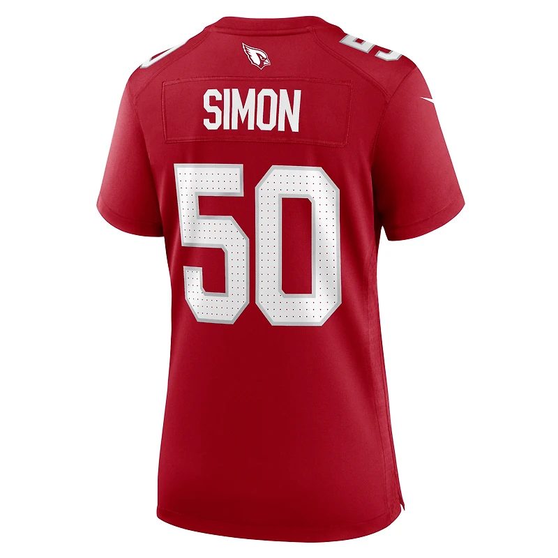Maillot Nike Cody Simon Cardinal pour femme, équipe des Cardinals de l'Arizona