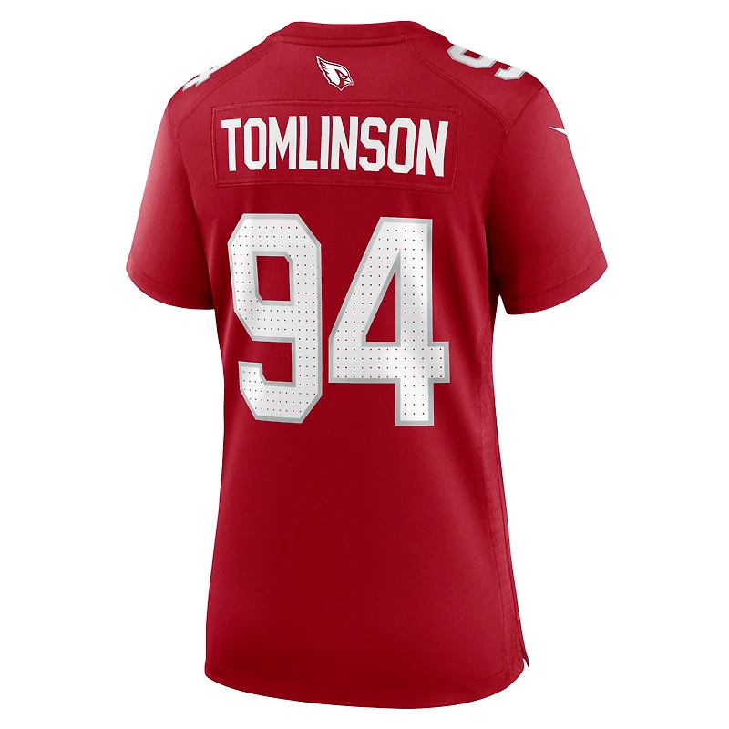 Maillot de match Nike Dalvin Tomlinson Cardinal pour femme, Arizona Cardinals
