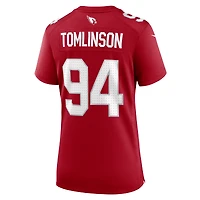 Maillot de match Nike Dalvin Tomlinson Cardinal pour femme, Arizona Cardinals