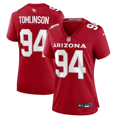 Maillot de match Nike Dalvin Tomlinson Cardinal pour femme, Arizona Cardinals