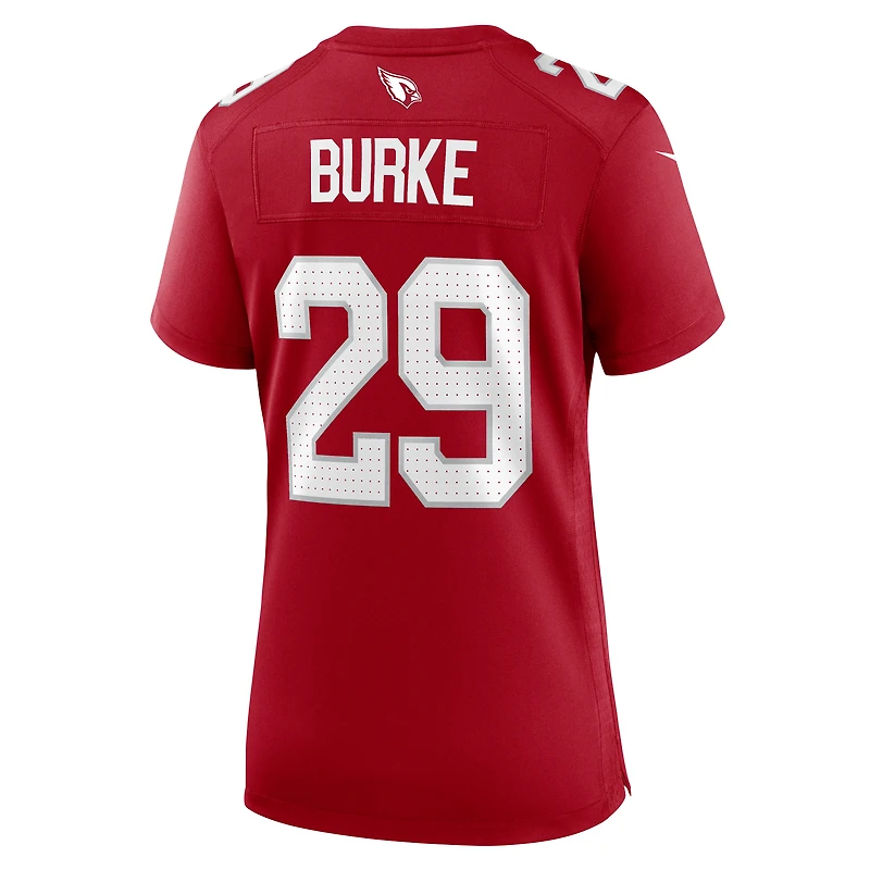 Maillot Nike Denzel Burke Cardinal pour femme, équipe des Cardinals de l'Arizona