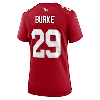 Maillot Nike Denzel Burke Cardinal pour femme, équipe des Cardinals de l'Arizona