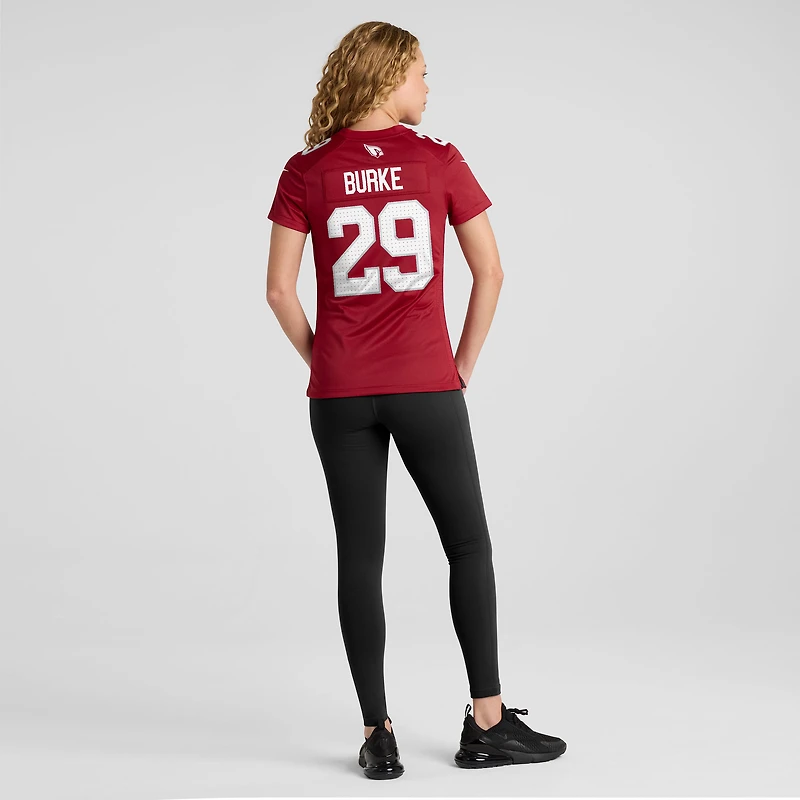 Maillot Nike Denzel Burke Cardinal pour femme, équipe des Cardinals de l'Arizona