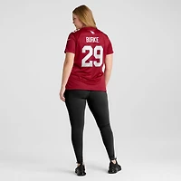 Maillot Nike Denzel Burke Cardinal pour femme, équipe des Cardinals de l'Arizona