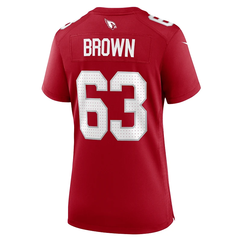 Maillot de match Nike Evan Brown Cardinal des Arizona Cardinals pour femme