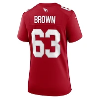 Maillot de match Nike Evan Brown Cardinal des Arizona Cardinals pour femme
