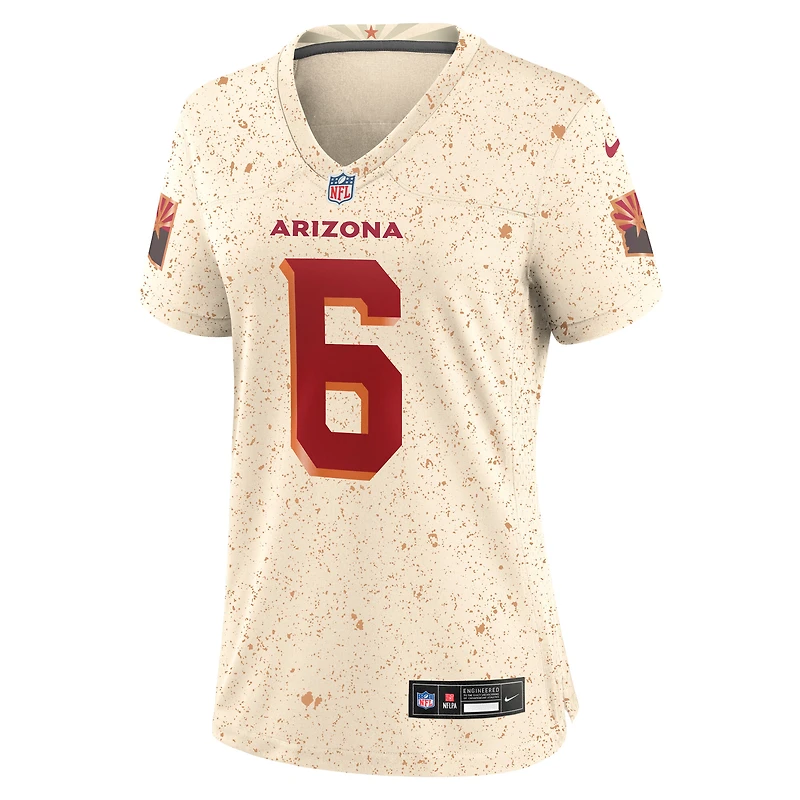 Maillot de match Nike James Conner Natural Arizona Cardinals 2025 Rivalries Collection pour femme