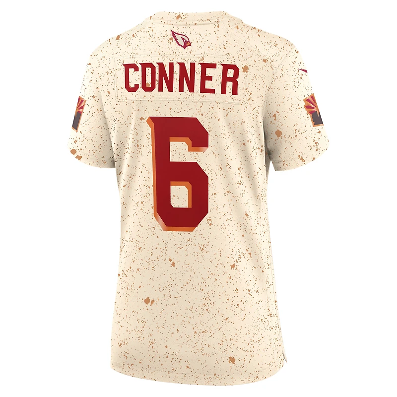 Maillot de match Nike James Conner Natural Arizona Cardinals 2025 Rivalries Collection pour femme