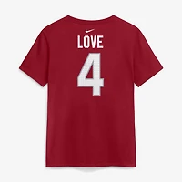 Women's Nike Jeremiyah Love Cardinal Arizona Cardinals Name & Number T-Shirt