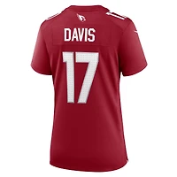 Women's Nike Kaden Davis  Cardinal Arizona Cardinals Team Game Jersey