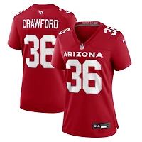 Maillot de match Nike Kitan Crawford Cardinal des Arizona Cardinals pour femme