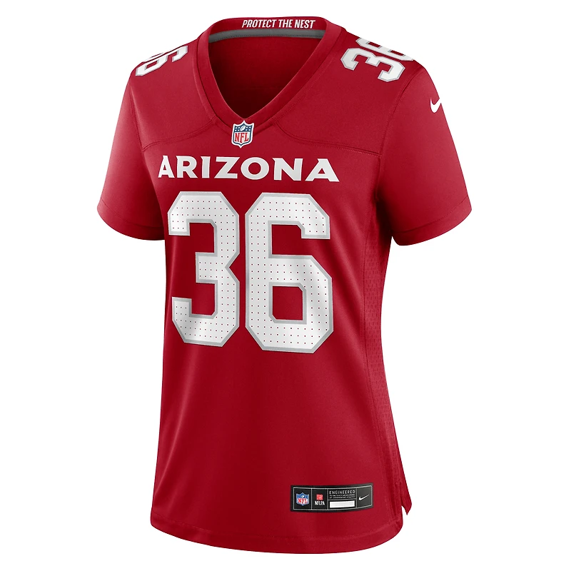 Women's Nike Kitan Crawford  Cardinal Arizona Cardinals Team Game Jersey