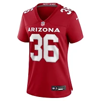Women's Nike Kitan Crawford  Cardinal Arizona Cardinals Team Game Jersey