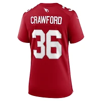 Women's Nike Kitan Crawford  Cardinal Arizona Cardinals Team Game Jersey