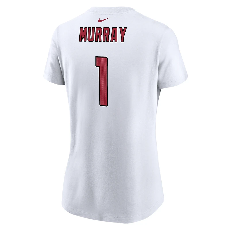 Women's Nike Kyler Murray White Arizona Cardinals Player Name & Number T-Shirt