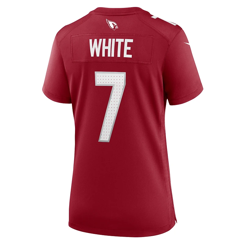 Maillot de match Nike Kyzir pour femme, blanc, Cardinal, Arizona Cardinals