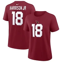 T-shirt Nike pour femme Marvin Harrison Jr. Cardinals de l'Arizona (nom et numéro)