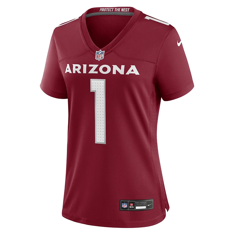 Maillot de match Nike Numéro 1 Mom Cardinal Arizona Cardinals pour femme