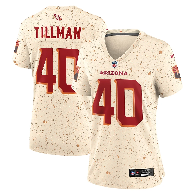Maillot de joueur retraité Nike Pat Tillman pour femme, collection naturelle des Arizona Cardinals 2025 Rivalries