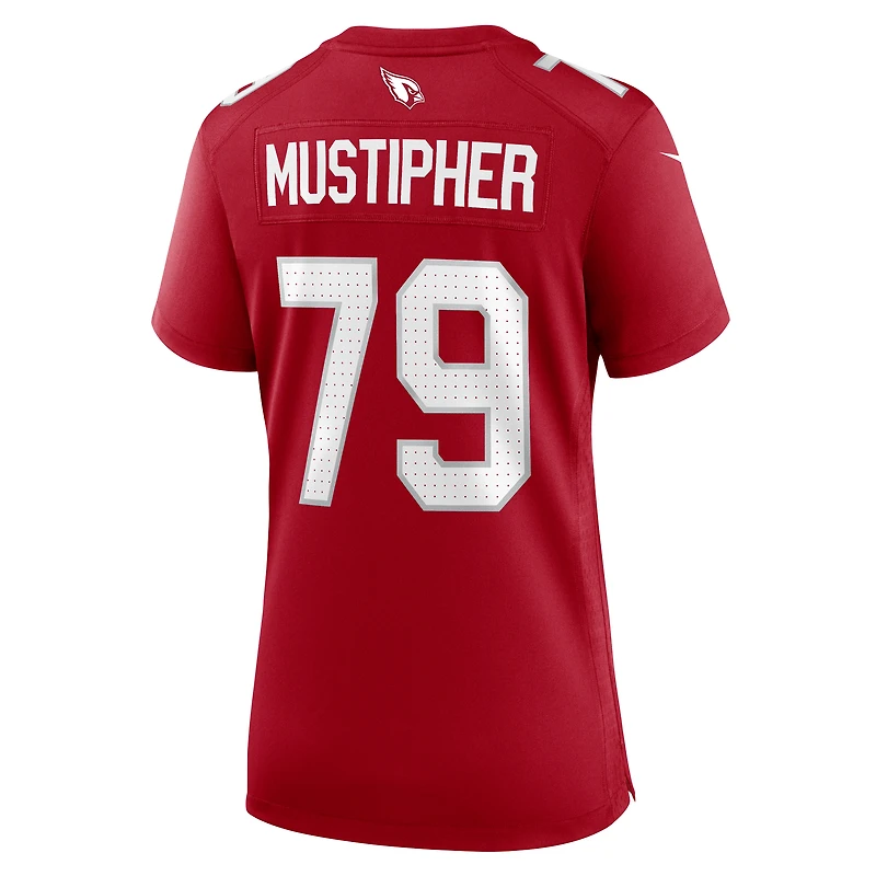 Maillot de match Nike PJ Mustipher Cardinal des Arizona Cardinals pour femme
