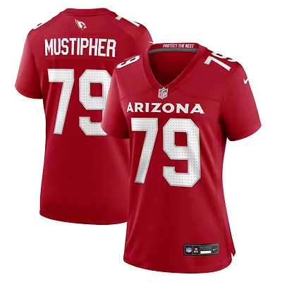Maillot de match Nike PJ Mustipher Cardinal des Arizona Cardinals pour femme
