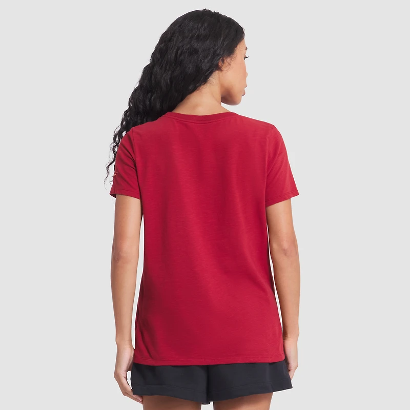T-shirt Nike rouge Arizona Cardinals 2025 Rivalries Collection Slub Dri-FIT pour femme