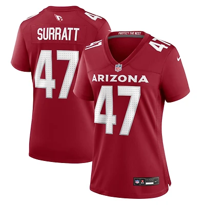 Maillot de match Nike Sage Surratt Cardinal Arizona Cardinals pour femme