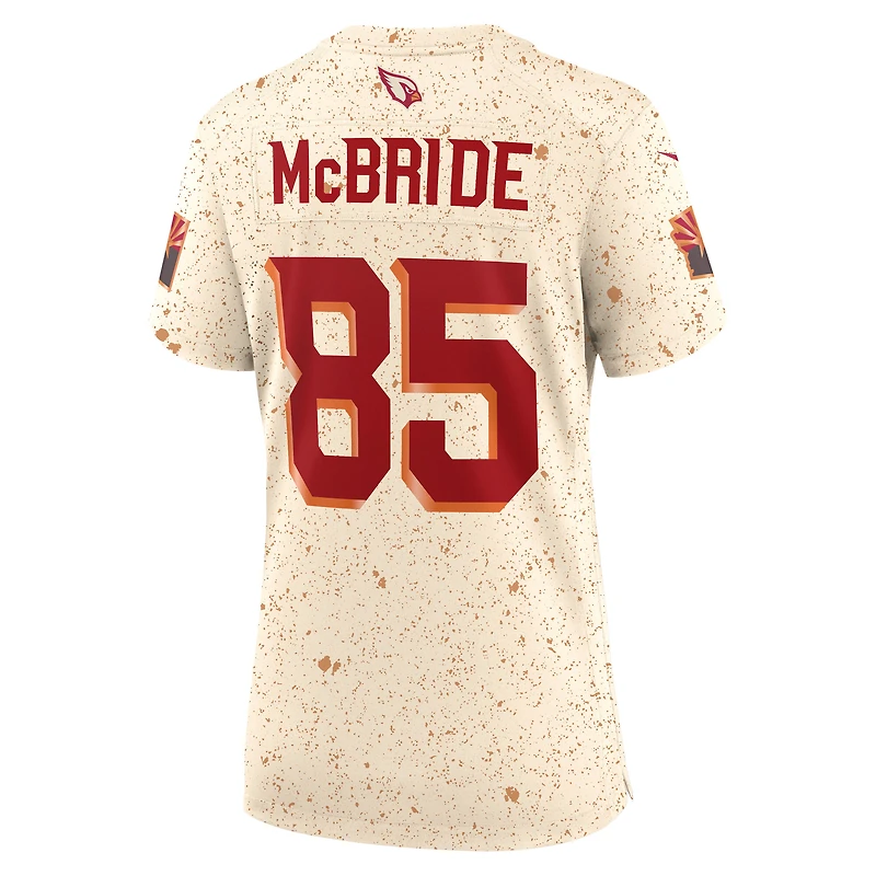 Maillot de match Nike Trey McBride pour femme, collection naturelle des Arizona Cardinals 2025 Rivalries