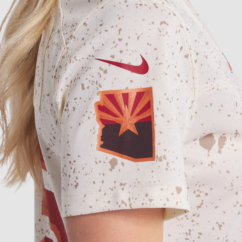 Maillot de match Nike Trey McBride pour femme, collection naturelle des Arizona Cardinals 2025 Rivalries