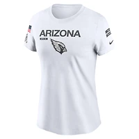 Women's Nike White Arizona Cardinals 2024 Salute To Service Legend Performance T-Shirt