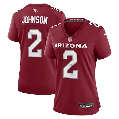 Women's Nike Will Johnson Cardinal Arizona Cardinals Team Game Jersey
