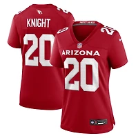 Women's Nike Zonovan Knight  Cardinal Arizona Cardinals Team Game Jersey