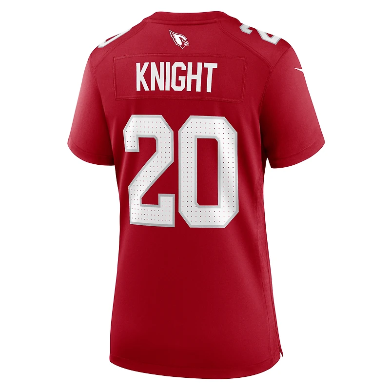Women's Nike Zonovan Knight  Cardinal Arizona Cardinals Team Game Jersey