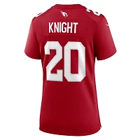 Women's Nike Zonovan Knight  Cardinal Arizona Cardinals Team Game Jersey