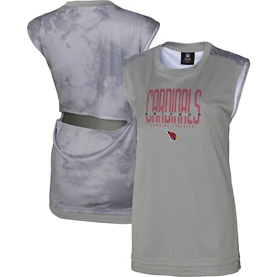Débardeur gris Arizona Cardinals pour femme, de la marque Outerstuff, qui ne transpire pas.