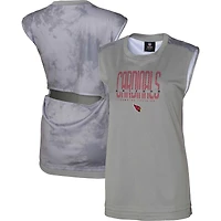 Débardeur gris Arizona Cardinals pour femme, de la marque Outerstuff, qui ne transpire pas.