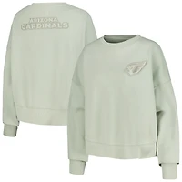 Sweat-shirt oversize court neutre Pro Standard vert clair pour femme des Cardinals de l'Arizona