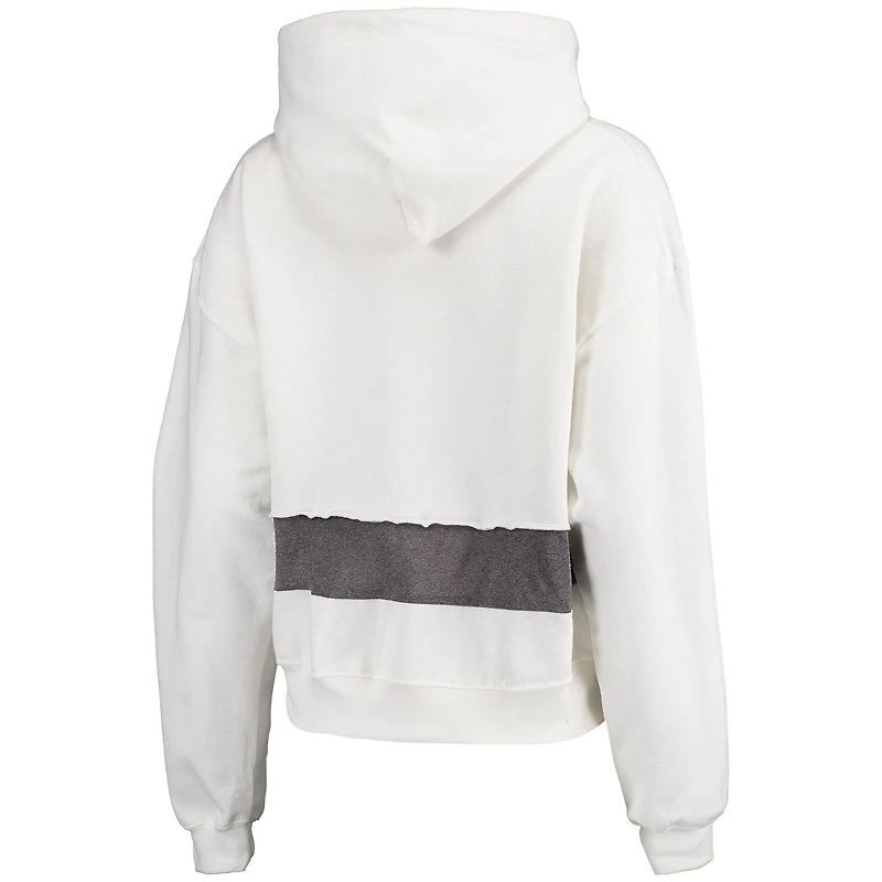 Vêtements Refried pour femmes Blanc Arizona Cardinals Crop durable Dolman Sweat à capuche