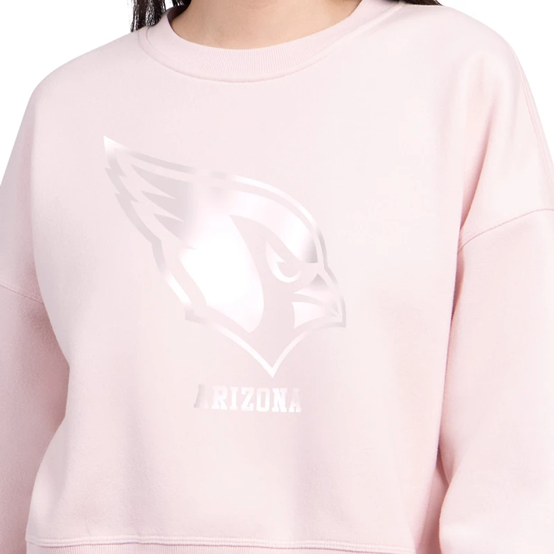Sweat-shirt en polaire Starter rose clair pour femme, motif pastels de voyage des Arizona Cardinals