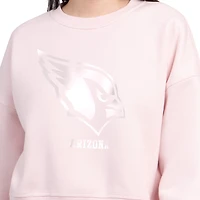 Sweat-shirt en polaire Starter rose clair pour femme, motif pastels de voyage des Arizona Cardinals