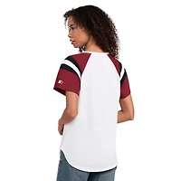 Women's Starter  White Arizona Cardinals Game On Notch Neck T-Shirt