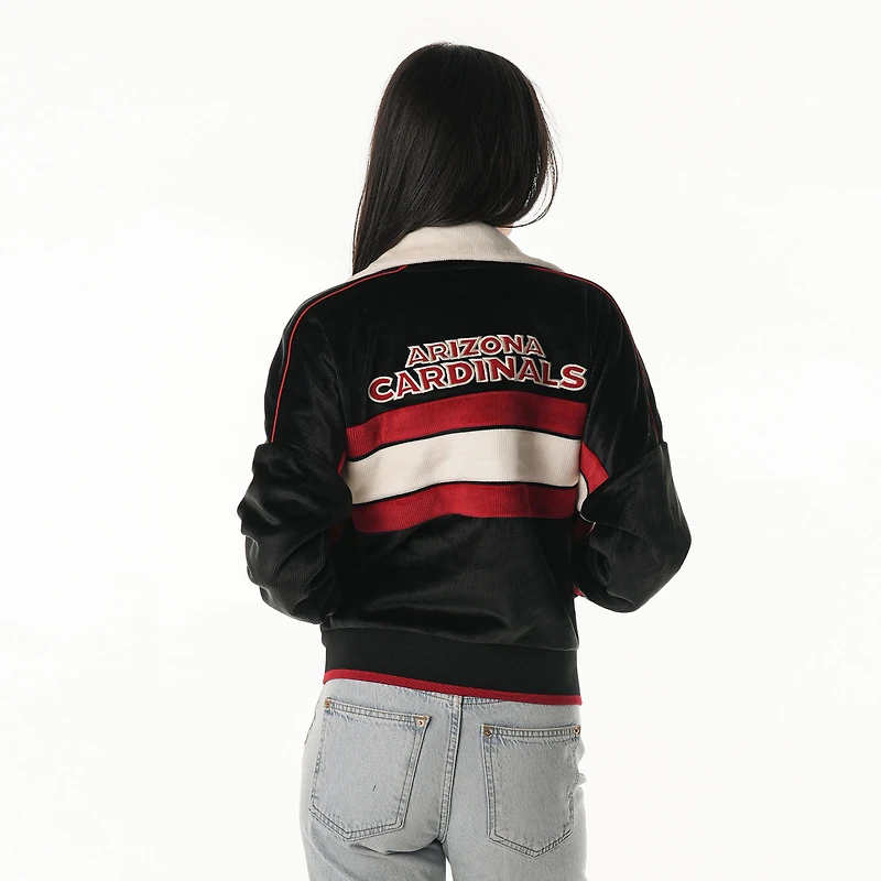 Veste en velours côtelé noir pour femme The Wild Collective des Cardinals de l'Arizona