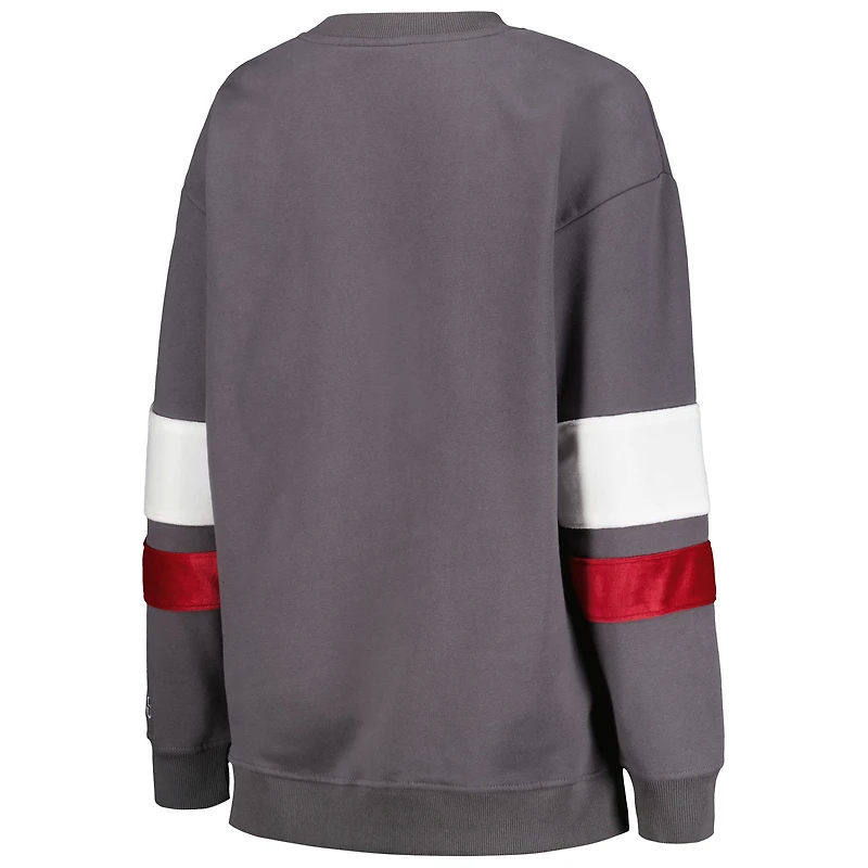 Sweat-shirt en polaire pour femmes The Wild Collective Charcoal Arizona Cardinals