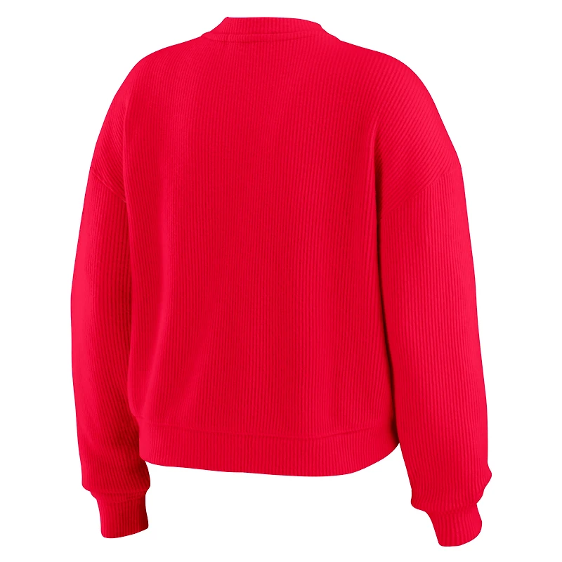 Women's WEAR by Erin Andrews  Cream Arizona Cardinals Knitted Tri-Blend Long Sleeve T-Shirt & Pants Lounge Set