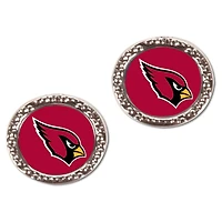 Boucles d'oreilles rondes WinCraft Arizona Cardinals pour femmes