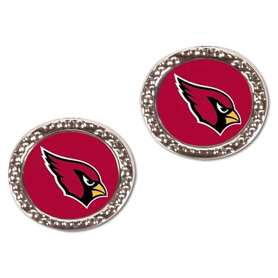 Boucles d'oreilles rondes WinCraft Arizona Cardinals pour femmes