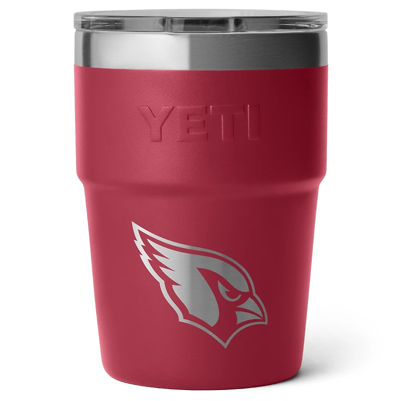 Gobelet empilable Rambler YETI Arizona Cardinals Primary 473 ml avec couvercle Magslider