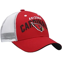 Youth Cardinal/White Arizona Cardinals Core Lockup Adjustable Hat